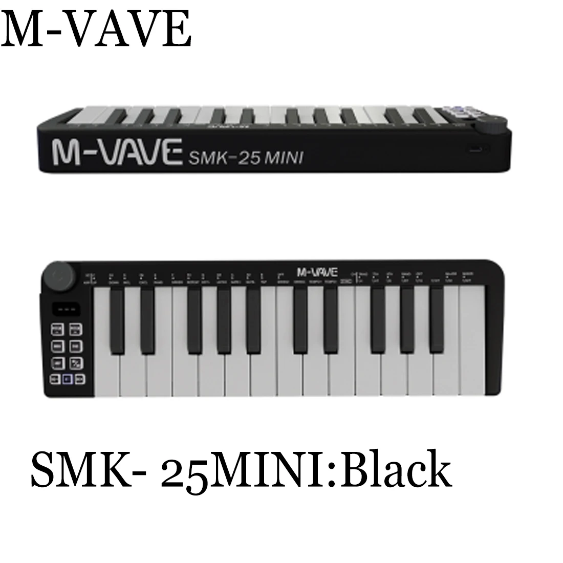 M-VAVE SMK-25シリーズ MIDIパッドコントローラーキーボード USBミニ25