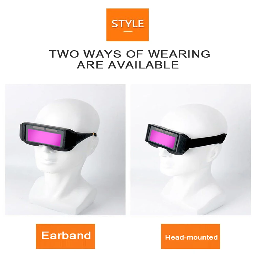 Automatic Dimming Welding Glasses Light Change Auto Darkening Anti-Eyes Shield Goggle for Welding Masks EyeGlasses Accessories