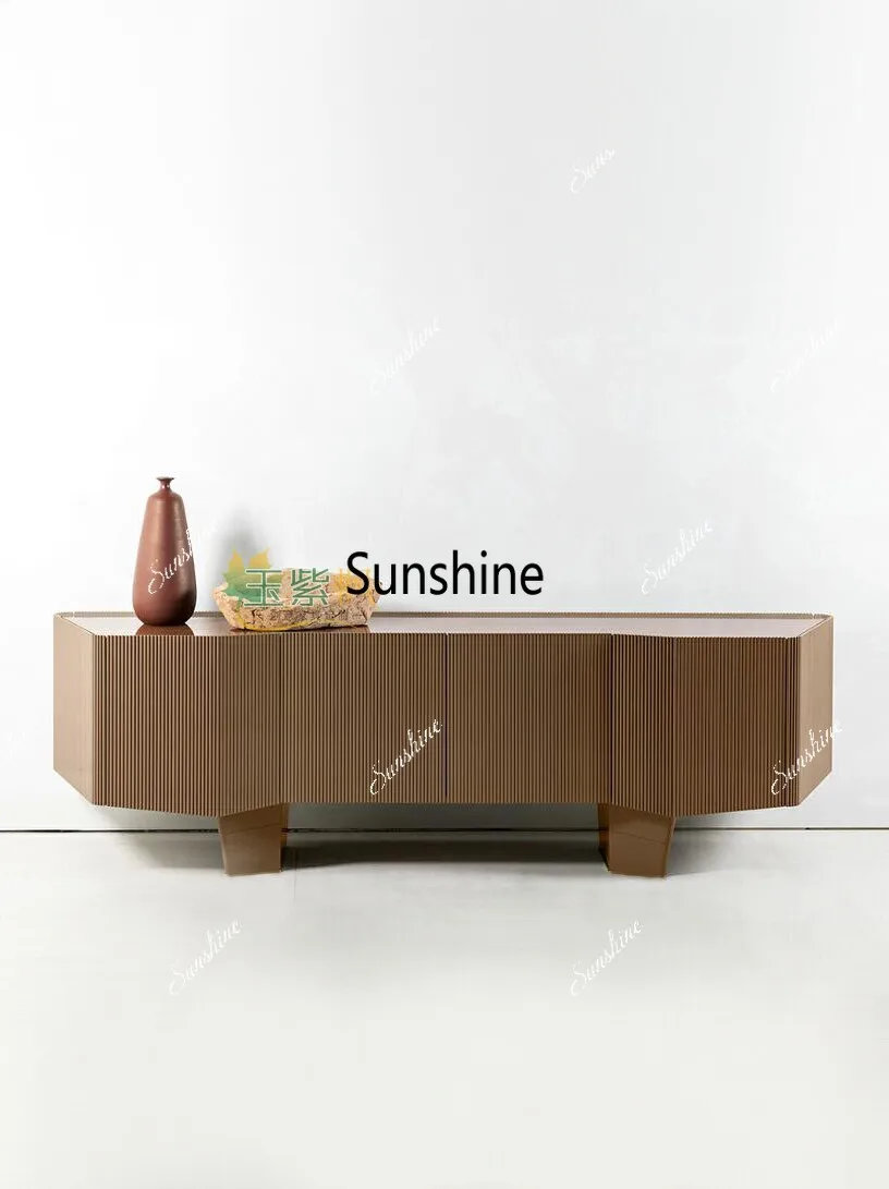 

Italian light luxury TV cabinet floor-to-ceiling living room small apartment modern simple locker