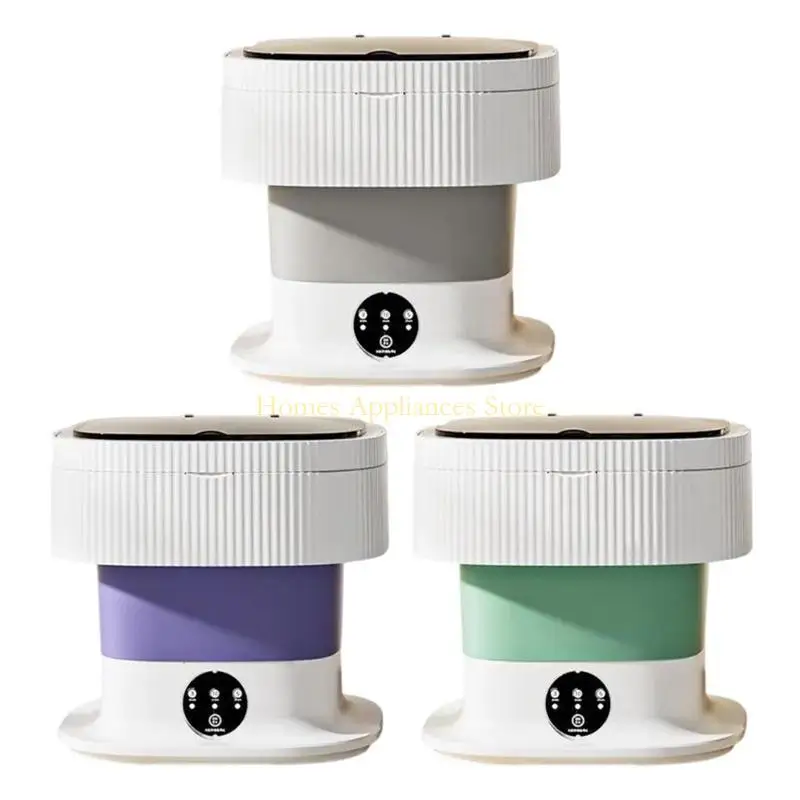 D0AB Small Laundry Washer Efficient Washer 10L Quiet Dryer Efficient Washing Machine Small Washer for Home and Travel Use