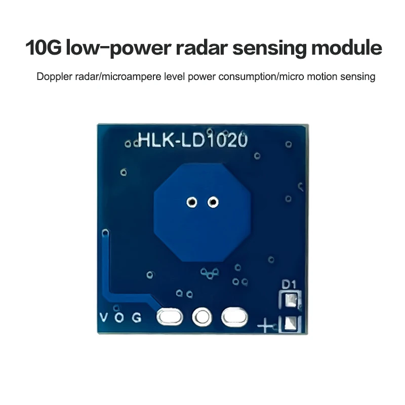 Módulo de Radar de Inducción por Microondas LD1020 10G, Sensor Inteligente de Percepción Humana, Interruptor de Inducción, 1/3/5 Piezas