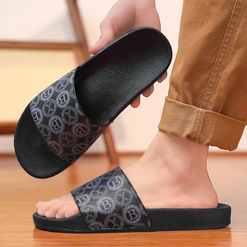 Male Suitable Indoor and Outdoor Men Trend New Summer Slippers EVA Soft Bottom Cloud Slides Light Beach Shoes Men\'s Sandal