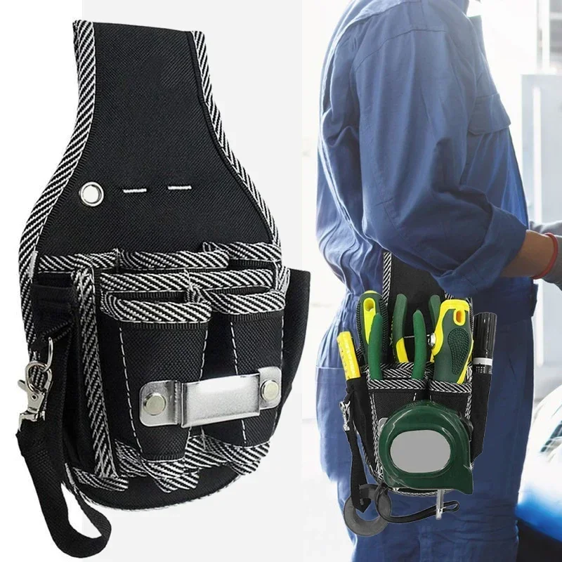 

Multifunctional Tool Bag Nylon Fabric Tool Belt Screwdriver Kit Holder Tool Bag Electrician Waist Pocket Case Pocket Pouch Bag