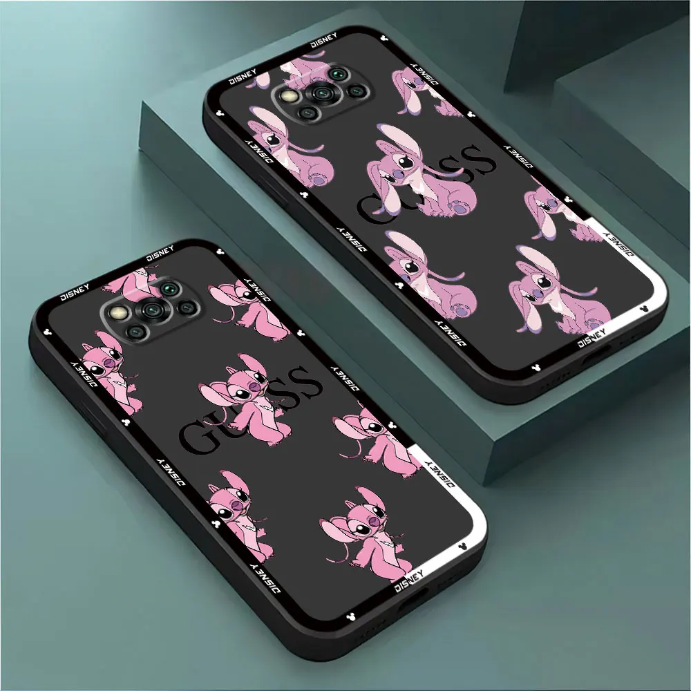 Disney Stitch Fashion Phone Case for Poco F5 F1 C50 C51 C61 X4 Pro 5G X4 GT C40 M5 M4 Pro 5G X3 NFC M3 F3 GT TPU Soft Cover