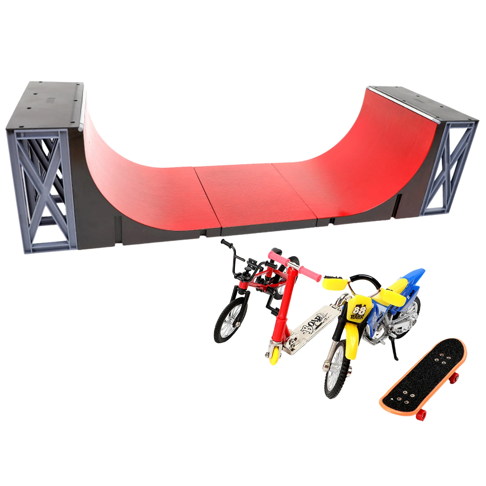 Mini Finger Skateboard Skate Set Toy DIY Skate Park rampa Set Extreme Sport Fingers Training Toys novità bambini regalo di natale