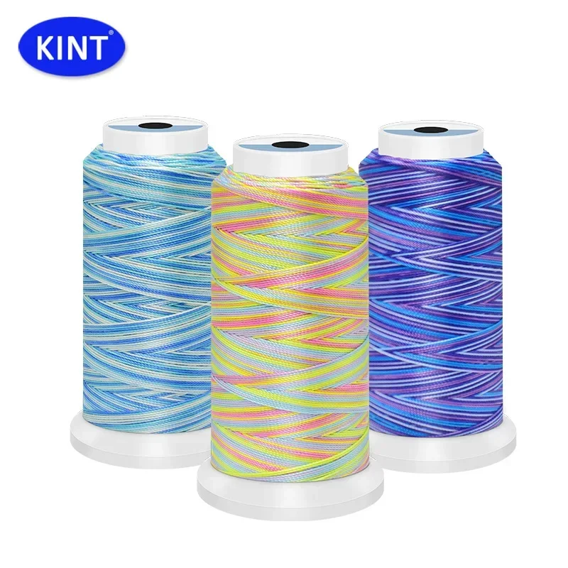 6pcs/Lot Polyester Colorful Thread  3 to 24 Strand 0.33mm to 1mm Dyed Braided Rope Tassels Textile Accessories Crafts Diy