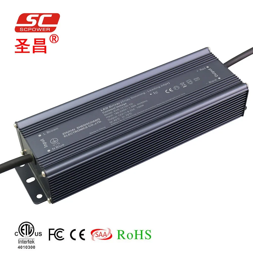 sc power thyristor dimming 12v 24v dc power supply 100w led driver for led kitchen light