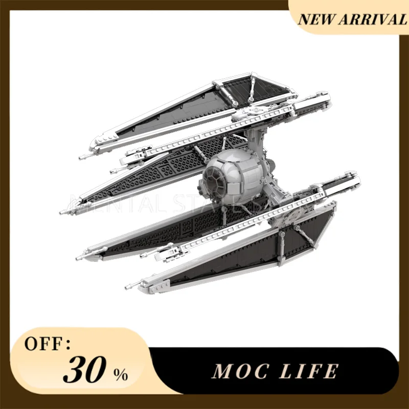 

NEW 1696PCS Customized MOC TIE Defender Blocks Technology Bricks DIY Creative Assembly Education Toys Holiday Gifts
