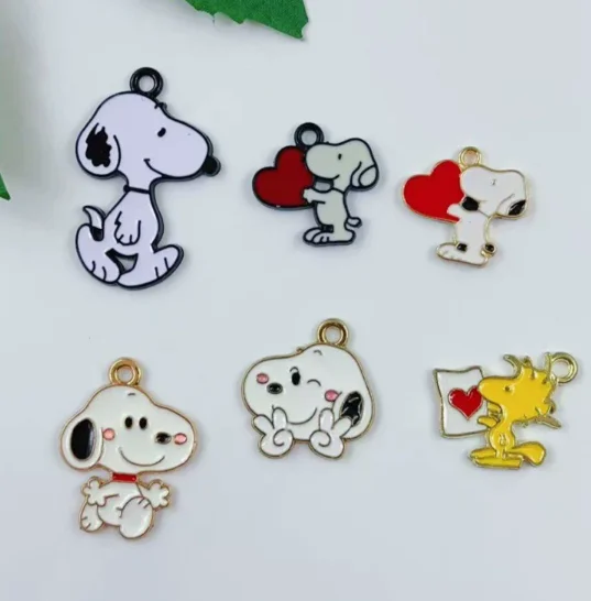 10 Pcs Alloy Cartoon Mix Dog Charm Pendant For Jewelry DIY Bracelet Earrings Decorative Material Accessories