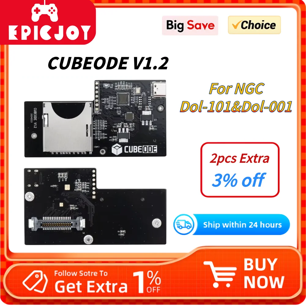 CUBEODE V1.2 Optical Drive Emulator Board for GC Loder Swiss SD2SP2 Reader for All Version NGC GameCube Game Console