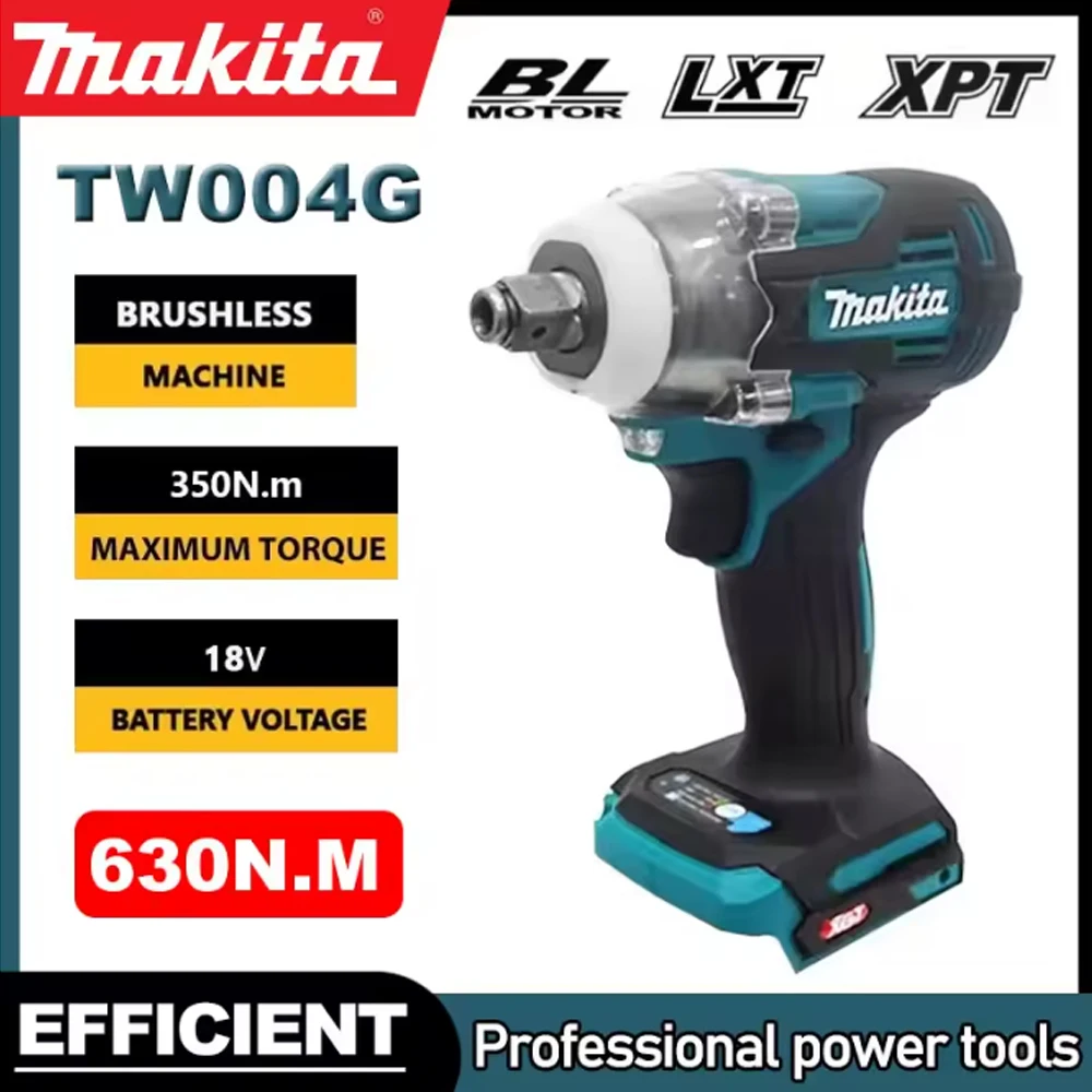 

18V Makita TW004G Electric Brushless Electric Wrench, High Torque Impact Wrench, Wind Cannon, Auto Repair Electric Tool