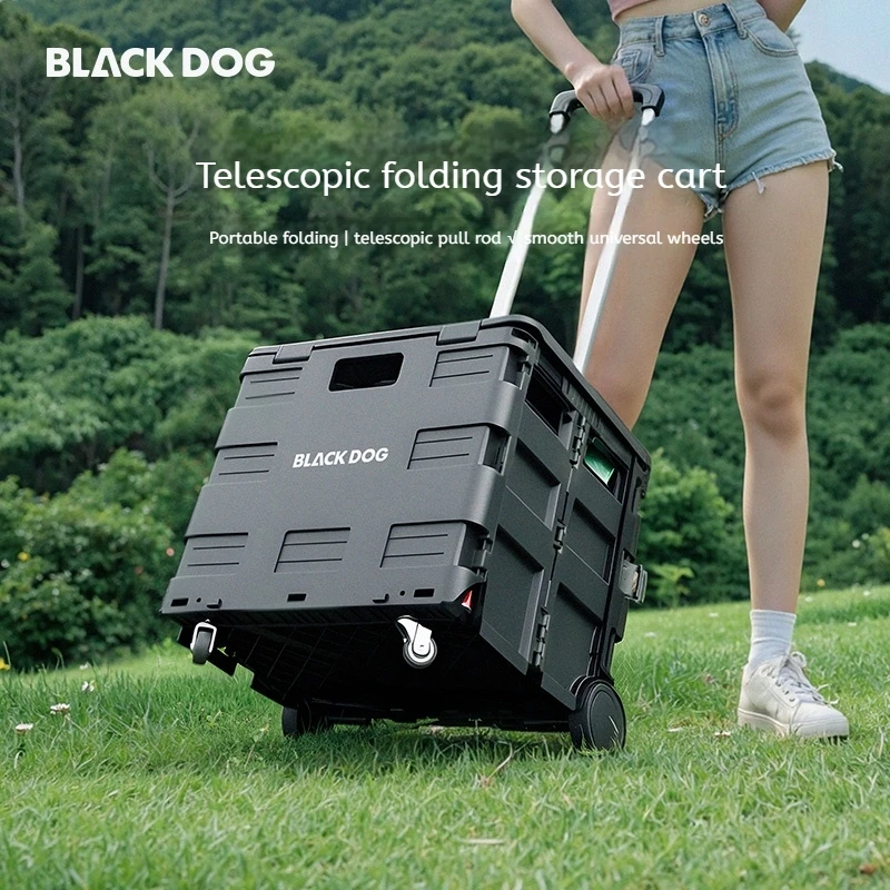 Naturehike BLACKDOG Star Track X-Rod قابل للطي تخزين السيارة قضيب تليسكوبي ضغط تحمل 360 °   عجلة حريرية منزلقة عالمية
