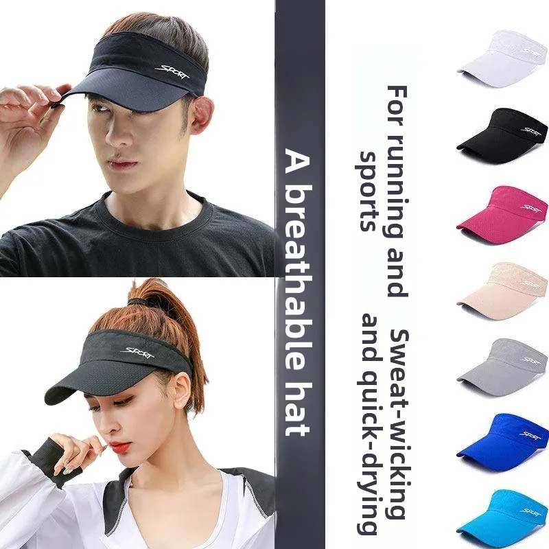 

Running Hat Unisex Professional Marathon Sport Sweat Absorbent Summer Quick Dry Empty Top Hat Sunscreen Sun Hat for Men And W...