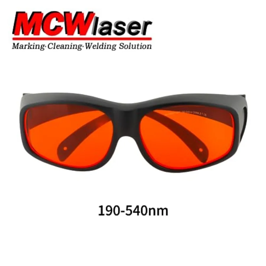 MCWlaser Laser Safety Glasses 190-540nm Protective Goggles CE for UV Lamp Ultraviolet/Blue/Green Laser Absorption Type EP-3 - view 2
