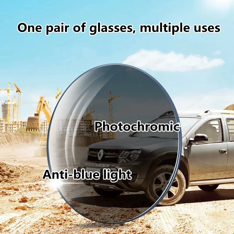 1,56 1,61 1,67 Anti Blue Ray Und Photochrome Brille Objektiv Optische Verordnung Objektiv Computer Lesen Objektiv Myopie Und Hyperopie