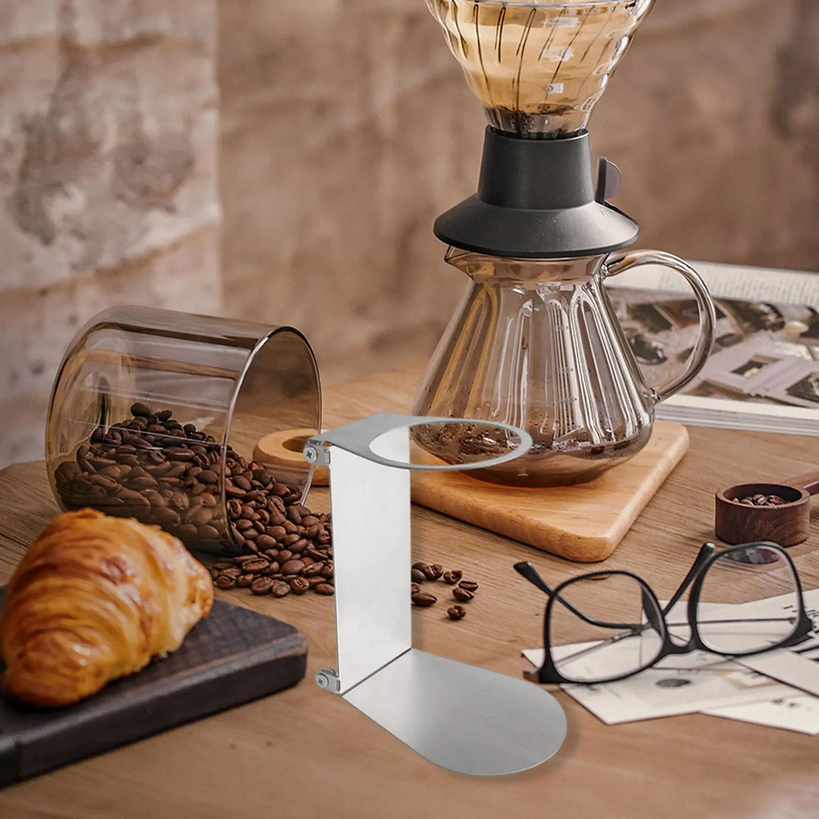 

Подставка для капельницы для кофе, кронштейн для ручного заваривания, долговечность, прочный складной кронштейн для кофемашины премиум-класса для