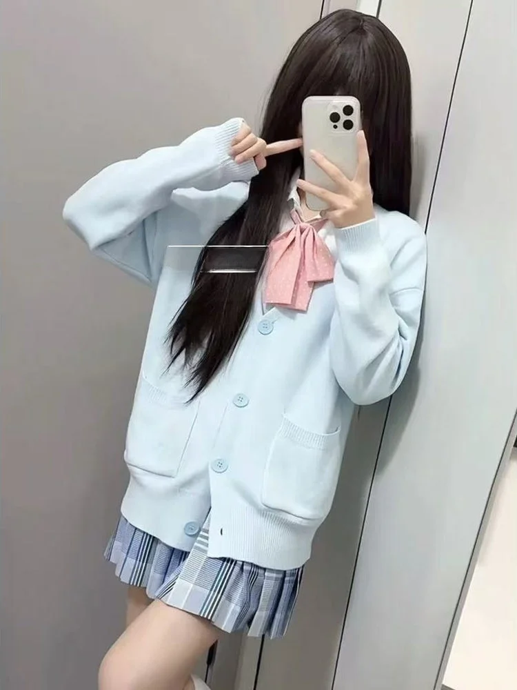 

Оригинальный Jk orm Jaet, весенне-осенний свободный вязаный длинный светящийся женский модный кардиган, свитер, универсальный студенческий Sle