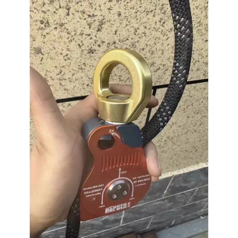 New Universal Lifting Pulley High Altitude Work Electric Ascender Descender Rope Climbing Fall Protection