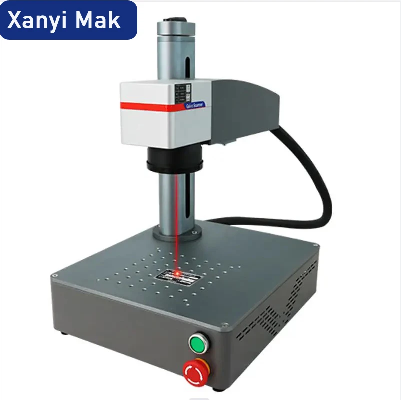 

Mini fiber laser marking machine, used for barcode, QR code and logo engraving, gold and silver ring jewelry engraving, small la