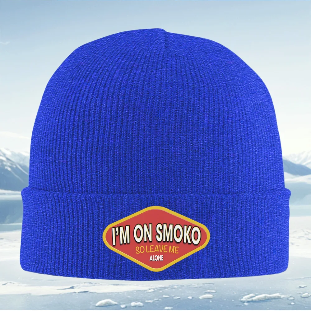 IK BEN OP SMOKO LEAVE ME ALONE Mannen Vrouwen Unisex Gebreide Muts Beanie Pullover Cap Winter Thermisch Warm Kerst Outdoor Fietsen Hikin