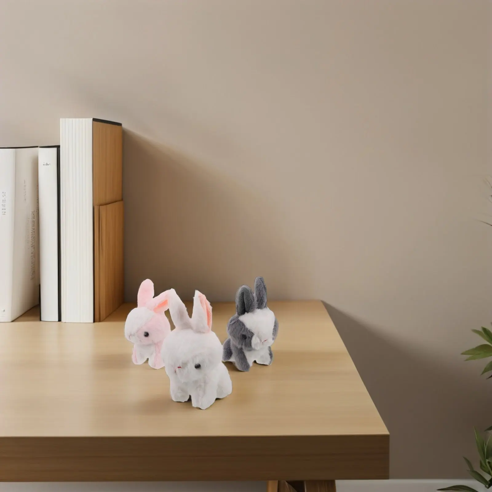 Mini Bunny Keychain Set – 3pcs Adorable Animal Charm for Keys, Bag, Purse, Desk, Home & Back to School