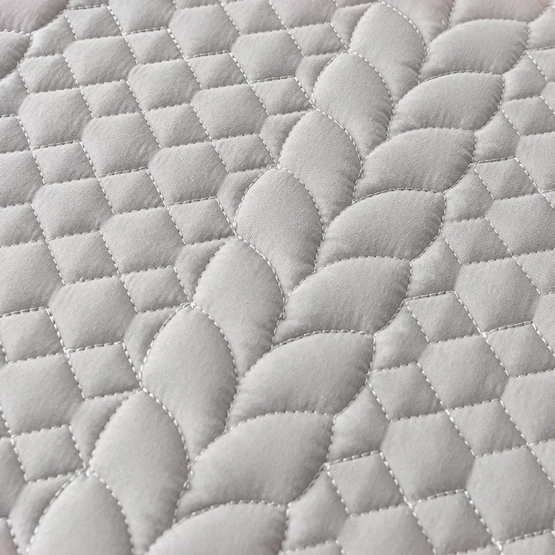 New waterproof mattress single-piece Simmons mattress protective cover solid color urine-proof padded mattress cover wholesale