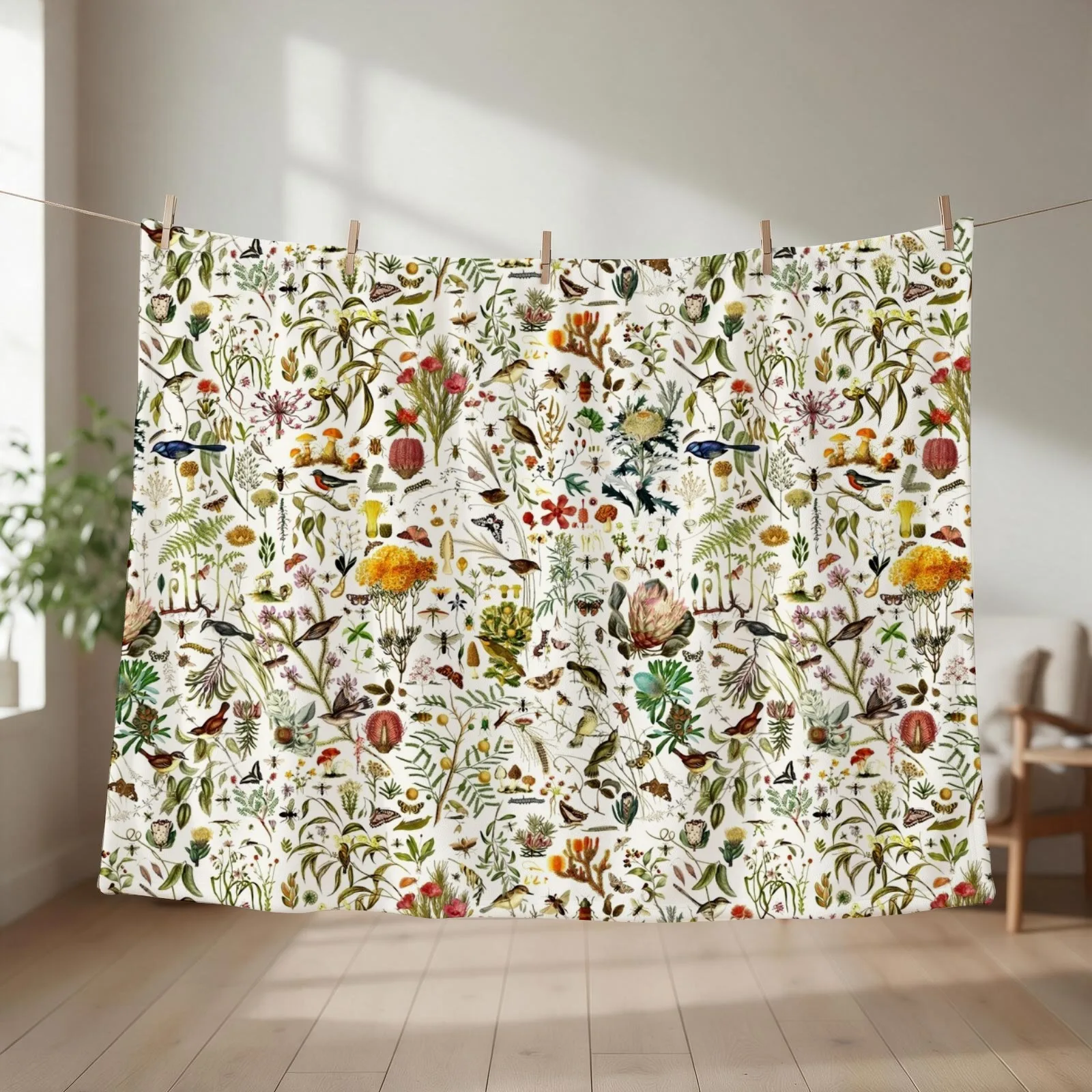 Biology Australia. Throw Blanket couch cozy soft plush fuzzy picnic outdoor blanket