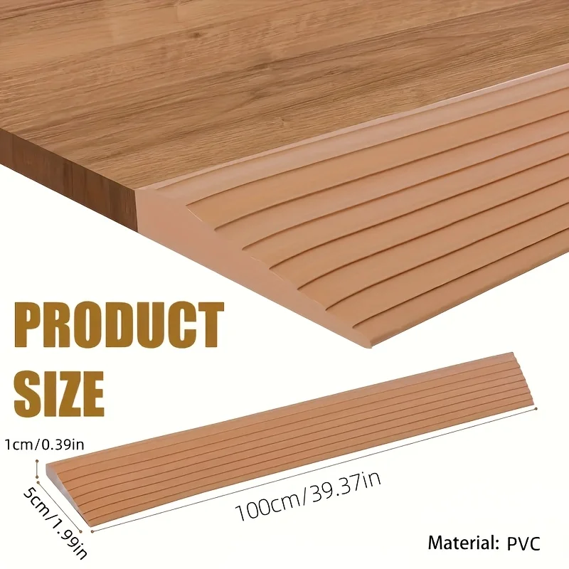 Self-adhesive PVC Ramp Threshold Strip, Suitable for Anti-slip Ramps