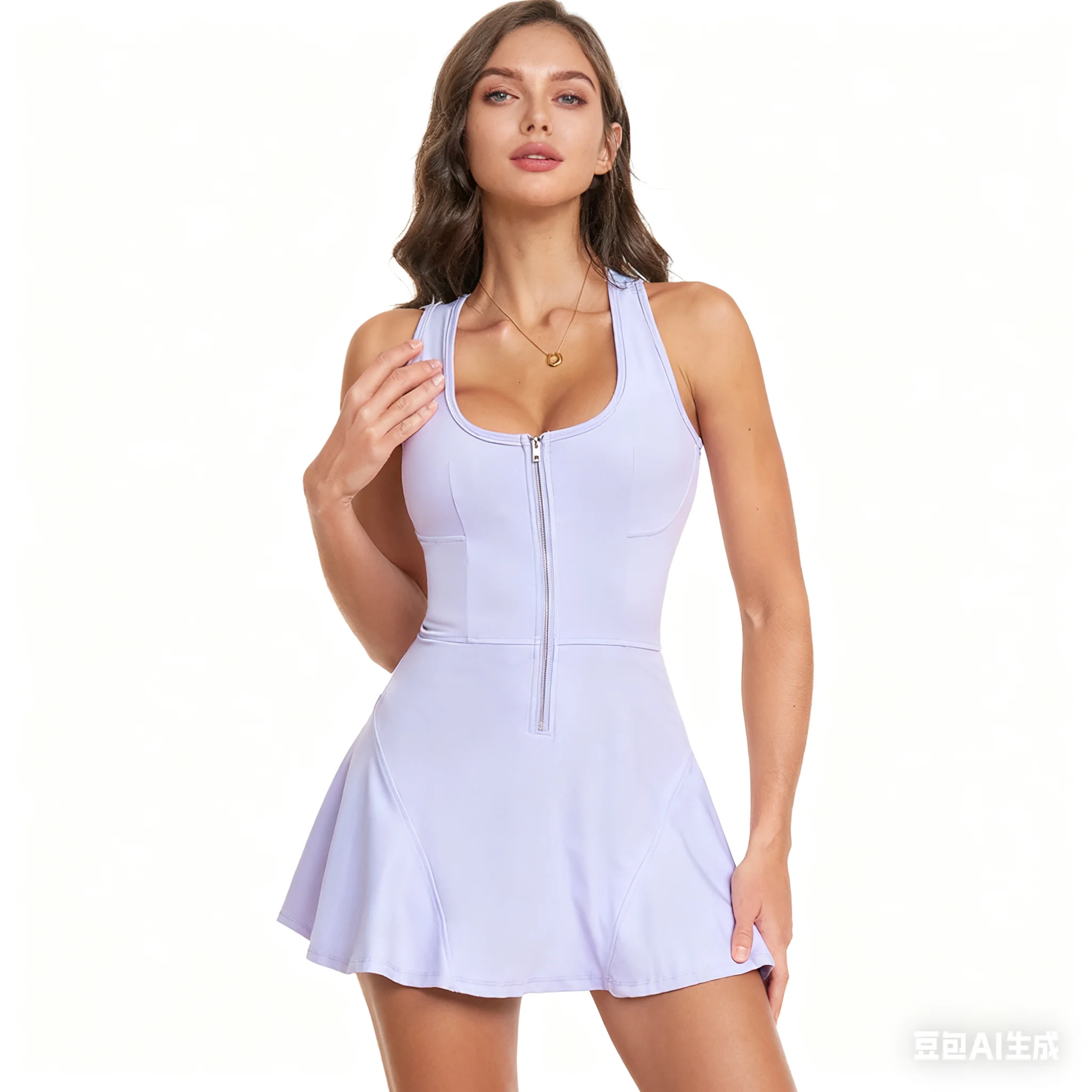 

Комбинезон для йоги на молнии, женский спортивный костюм, спортивный комплект, цельные короткие юбки без рукавов, женский комбинезон для фитнеса, тренажерного зала, одежда для тренировок, йоги