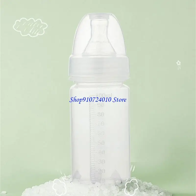 

77HD Одноразовая детская бутылочка емкостью 100 мл с пыленепроницаемой крышкой Удобное решение для кормления новорожденных и