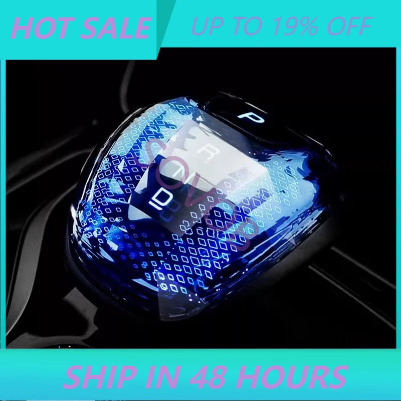New High Quality Crystal Gear Lever Shift Handle Knob Luminous for BYD Han Tang Song Plus Qin EV DMI Frigate 2021 2025
