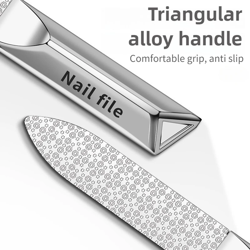 Edelstahl Doppelseitige Nagelfeile Styling Zubehör Nagellackentferner Für Puffer Maniküre Werkzeuge Für Zuhause Und Reisen