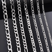 New Trendy Cuban Chain Men Necklace Classic Stainless Steel 3/5/7/9mm Width Chain Bracelet For Men Women Jewelry Gift