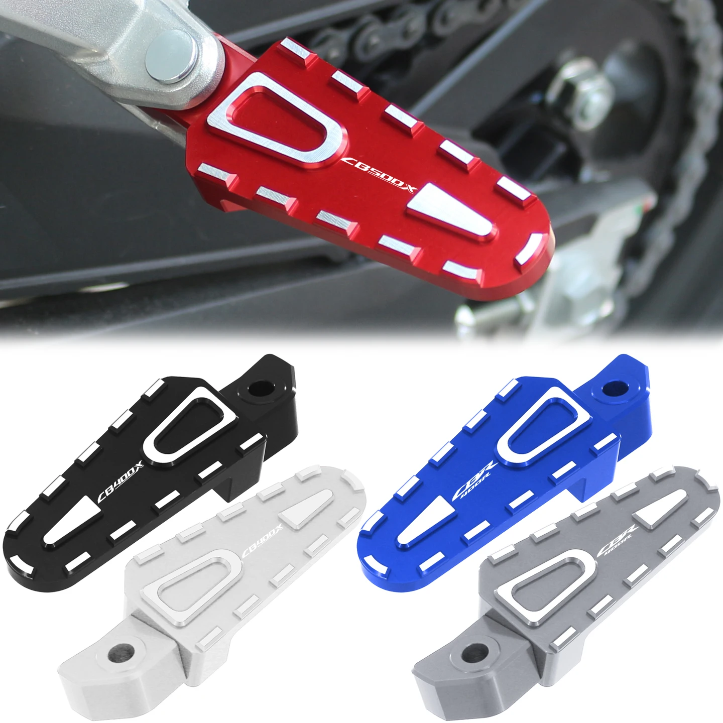 Motorcycle Accessories Widened and Enlarged Foot Pedals Passenger Pedals For Honda For Honda CB500X CB400X CBR400R