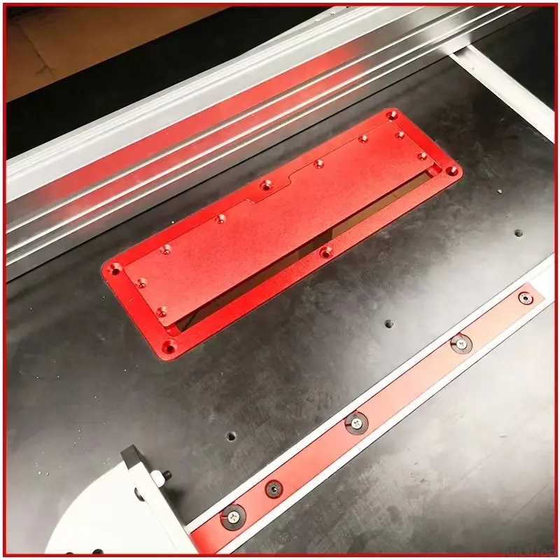 Placa de cubierta abatible para sierra Circular eléctrica, cubierta de aluminio ajustable para carpintería