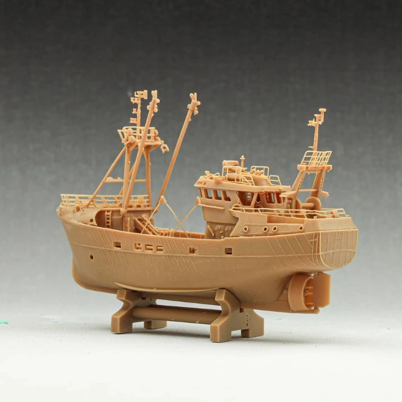 트롤러 모델 키트 DIY 손으로 조립 된 낚시 보트 모델 1/200 성인 범용 보트 장난감 선박 선물 무료 슬립웨이