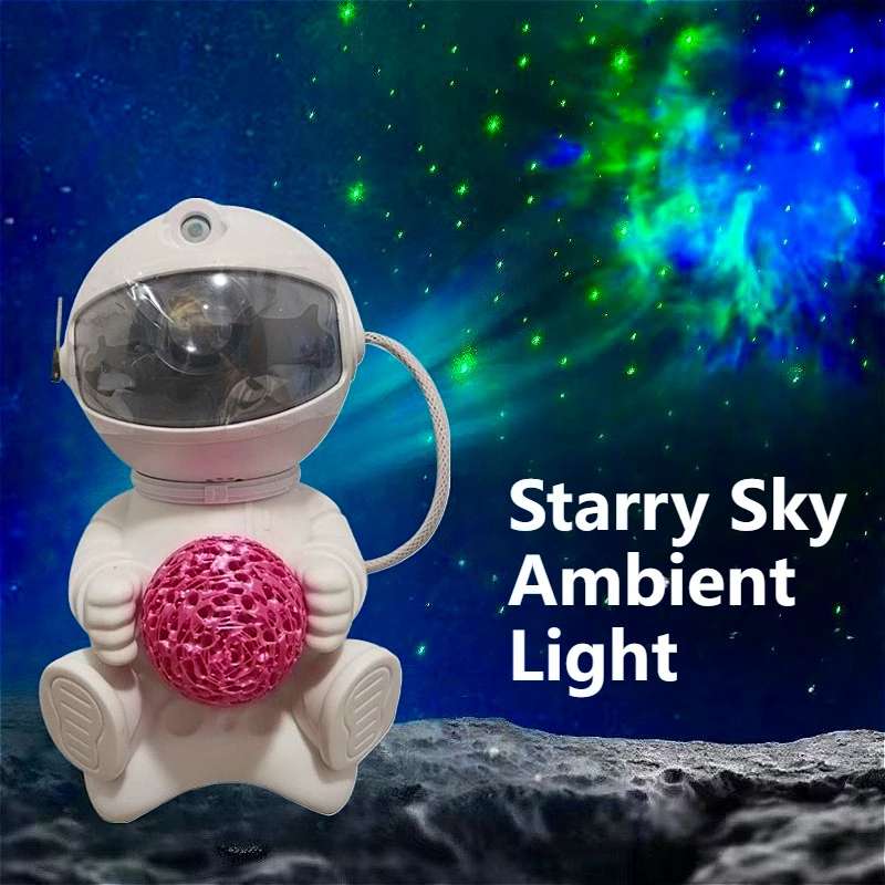 Atmosfera romântica luz astronauta lâmpada de projeção astronauta céu estrelado luz quarto lâmpada mesa cabeceira luz da noite melhor presente