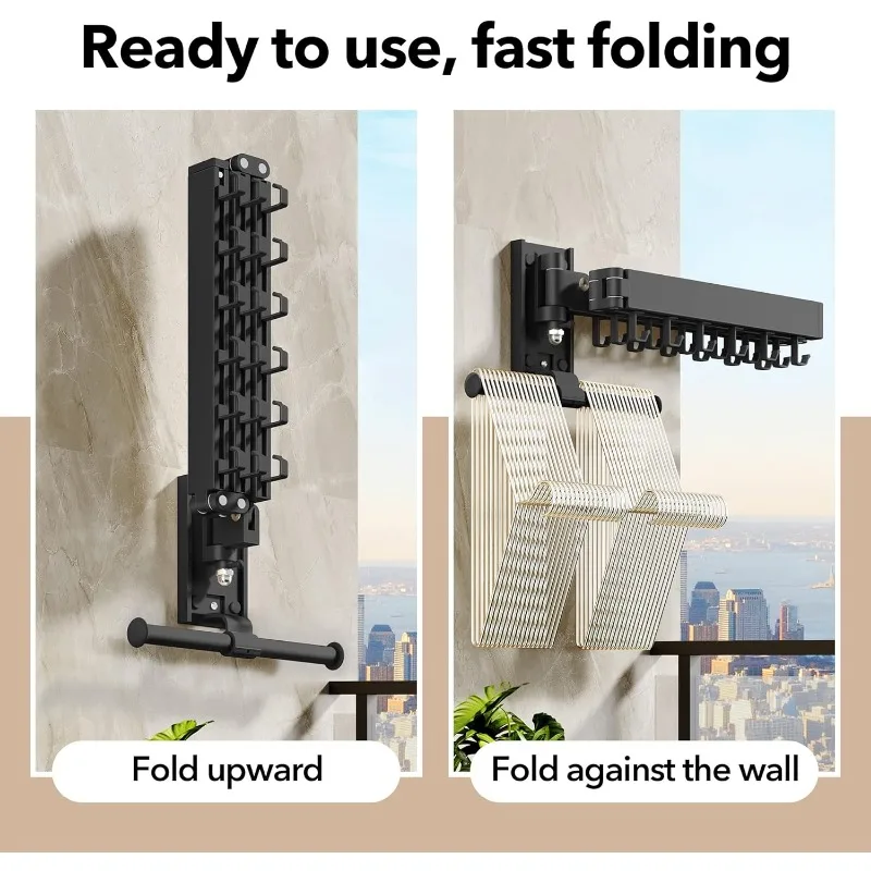 Wall Mounted Clothes Hanger,Clothes Drying Rack,Laundry Drying Rack,Clothes Rack Wall Mount,Drying Rack Clothing