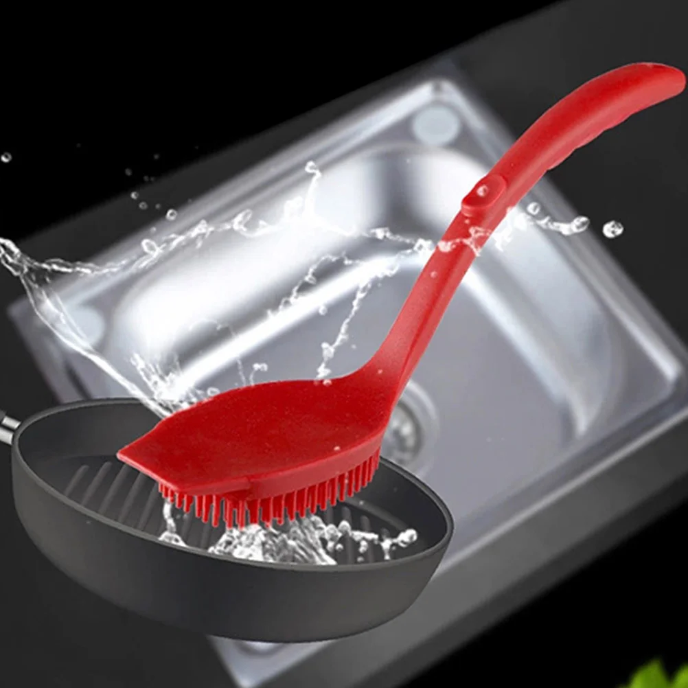 

Silicone Cleaning for Pot Long H Pot Brush Pan Dish Washing Long H Kitchen Tools Household Supplies Practical Design