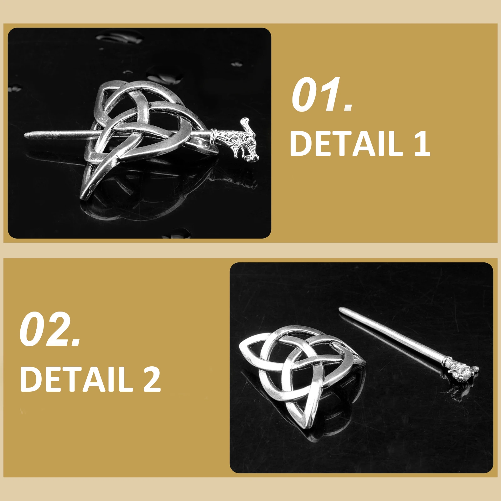 

Elegant Women Hairpin Vintage Decorative Metal Clips Retro Hairstyle Accessories Durable Perfect Gift Ideas Daily Wear Party
