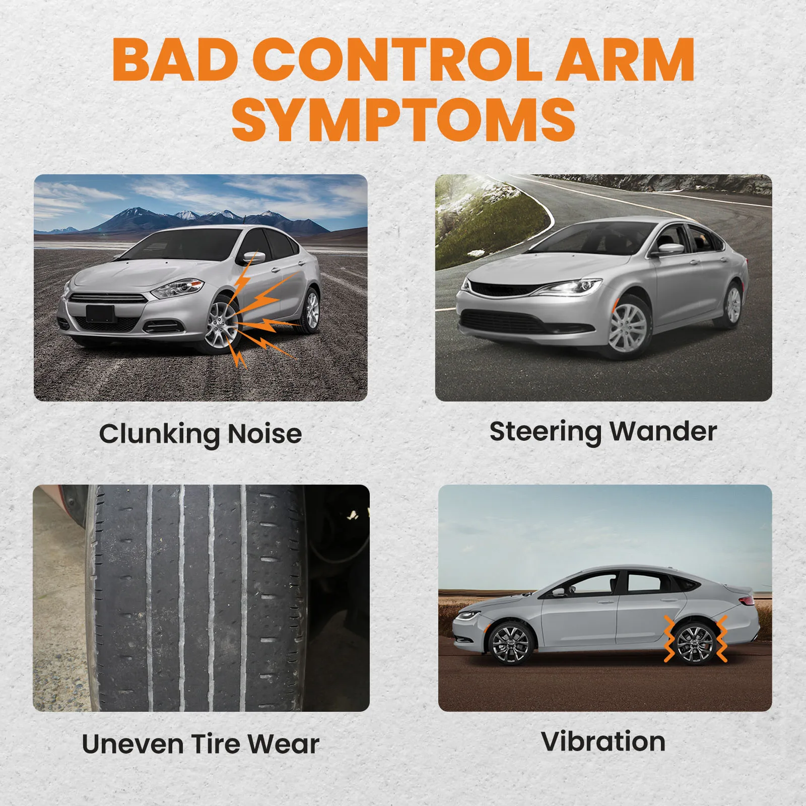 ذراع التحكم الأمامي وصلة كروية يسار ويمين لكرايسلر 200 دودج دارت 2013-2016 #6