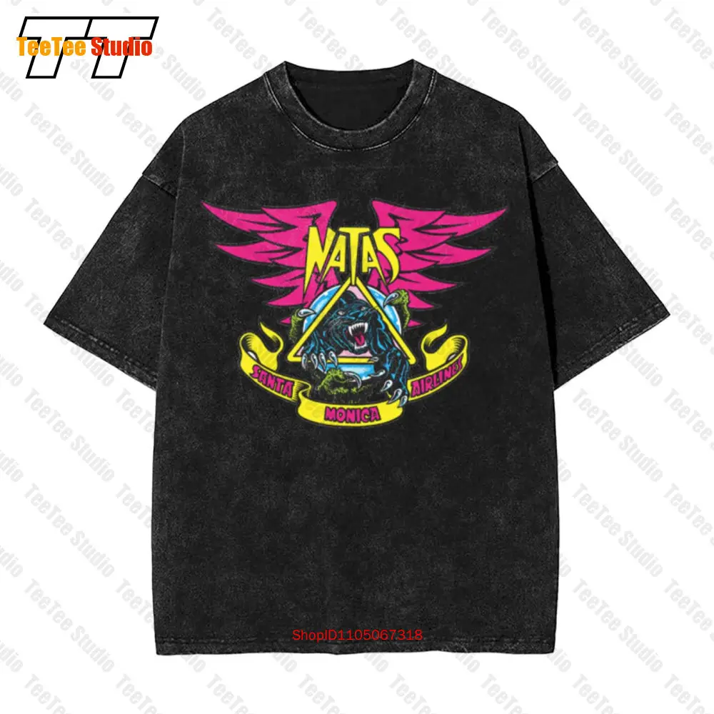 Skate Shirt Sma Natas Kaupas Kitten Vintage Oversized T-Shirt HXG7