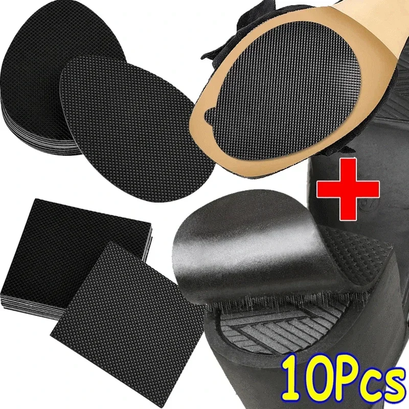 2/10pcs Wear-Resistant Non-Slip Shoes Mat Self-Adhesive Forefoot High Heels Sticker High Heel Sole Protector Rubber Pads Cushion