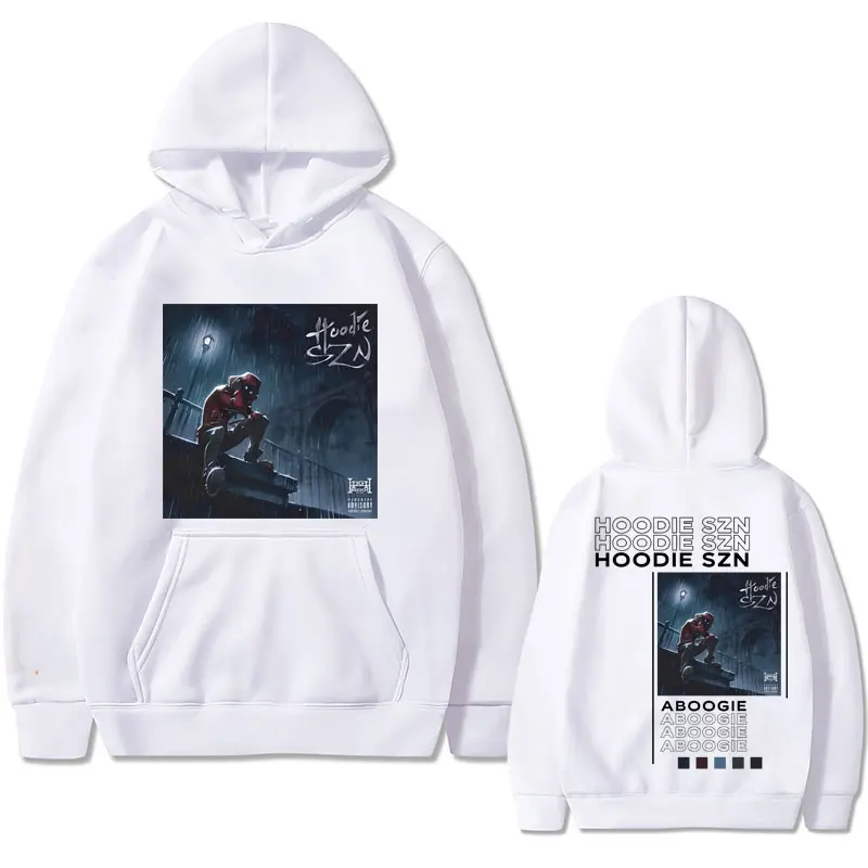 Hip Hop Rapper A Boogie Wit Da Hoodie Szn Double Sided Print Hoodie Male Street Oversized Sweatshirt Men Fashion Vintage Hoodies