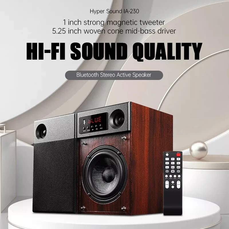 NEW Home TV Bluetooth Active Speakers 80W High-power Fiber Coaxial USB Input High Fidelity 2.0 Audio Computer Desktop Speakers