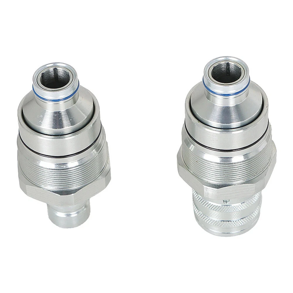 2pcs 1/2inch Hydraulic Male & Female Flat Face Coupler Kit Quick Connector 7246802 7246799 For Bobcat S450-S770 T450 Accessories