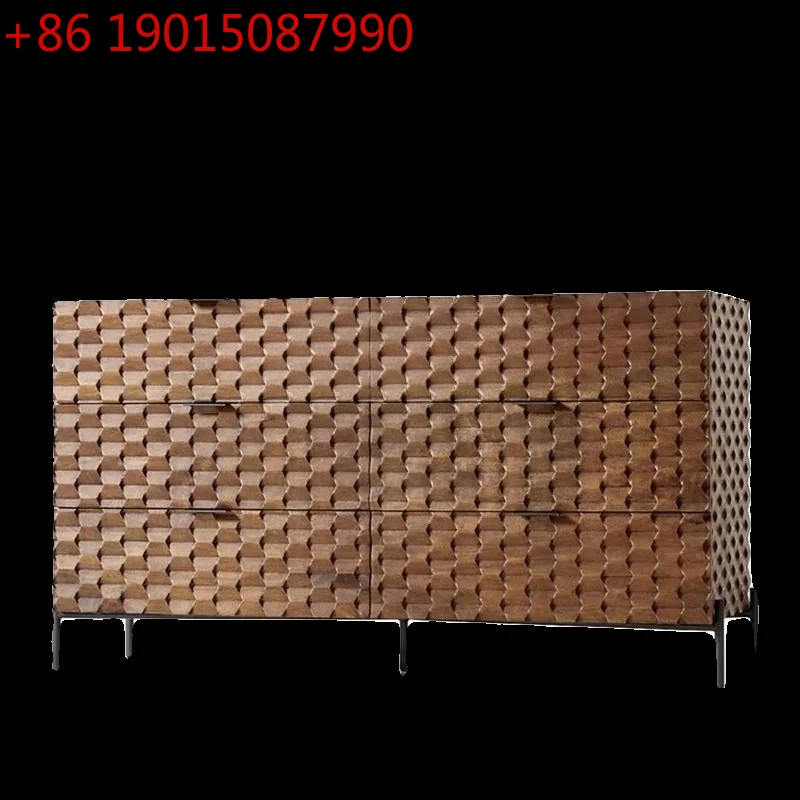 

Wabi Side Cabinet Entrance Storage Living Room Small Apartment Homestay Entry, Side Cabinet Cream Style