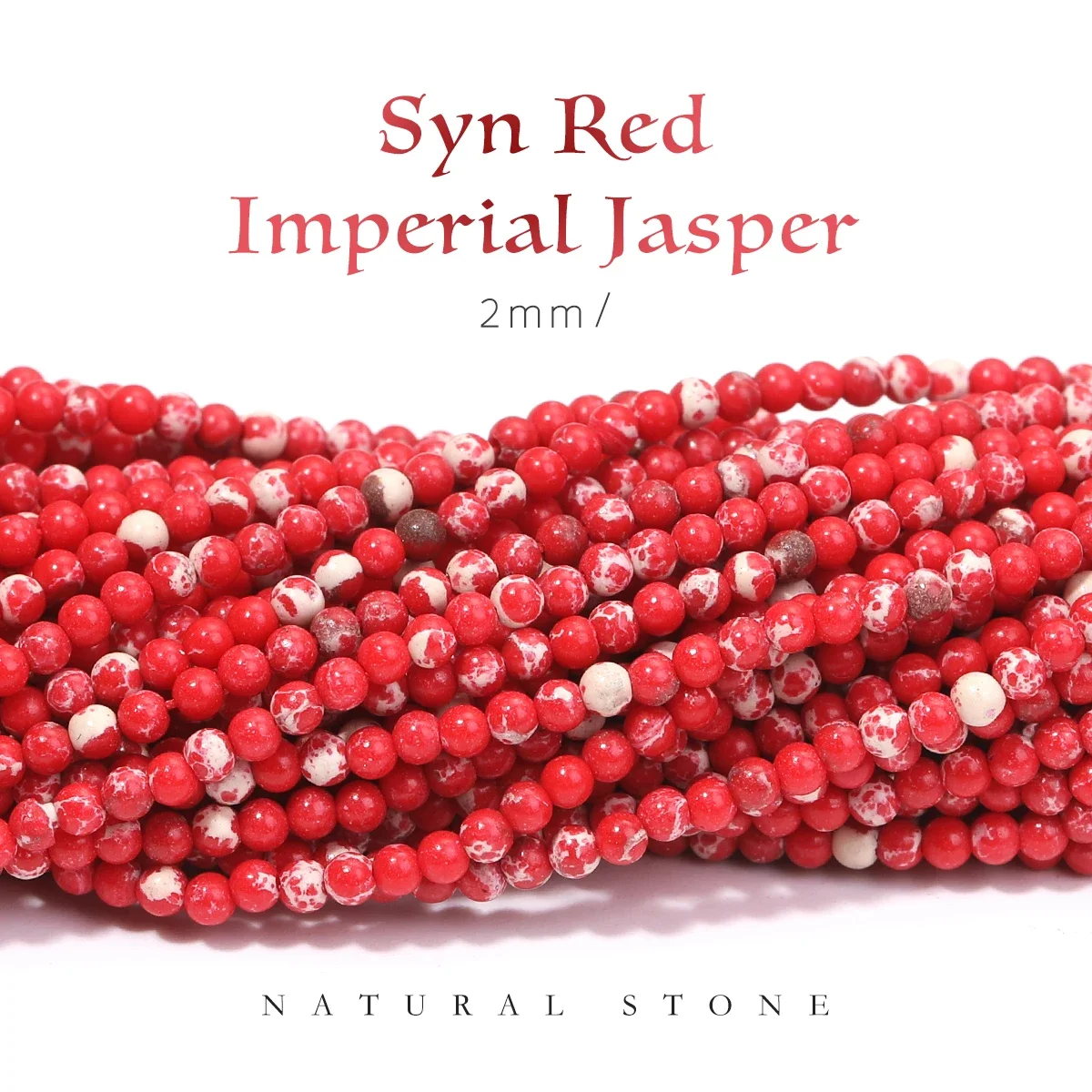 2mm Mini Imperial Jaspers Round Beads Sea Sediment Turquoises for Jewelry Making Diy Bracelet Earring 15