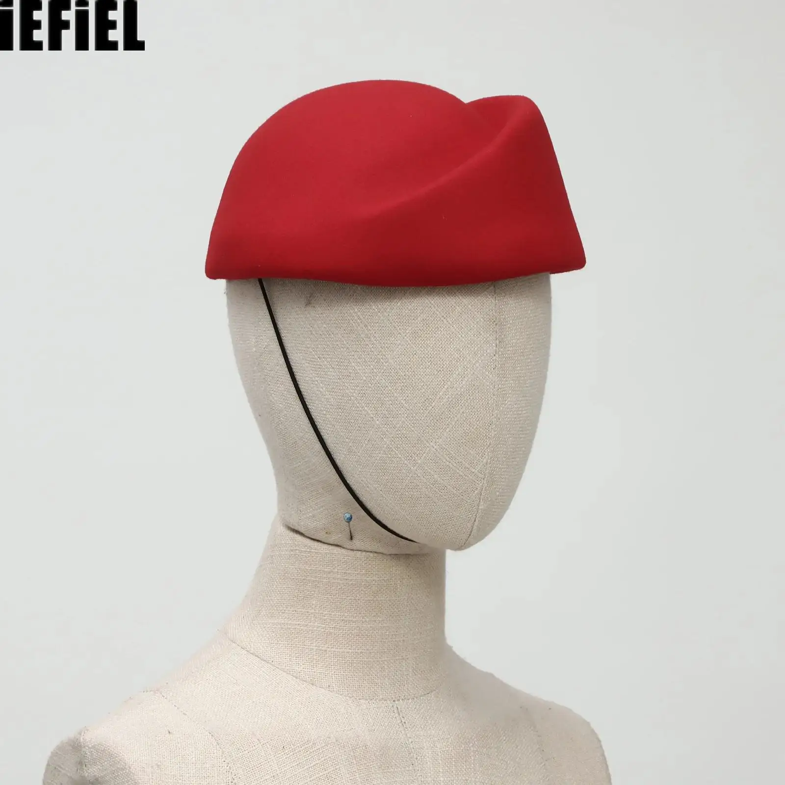 

Women Pillbox Hat Headwear Solid Color Vintage Millinery Base for Church Wedding Dinner Parties