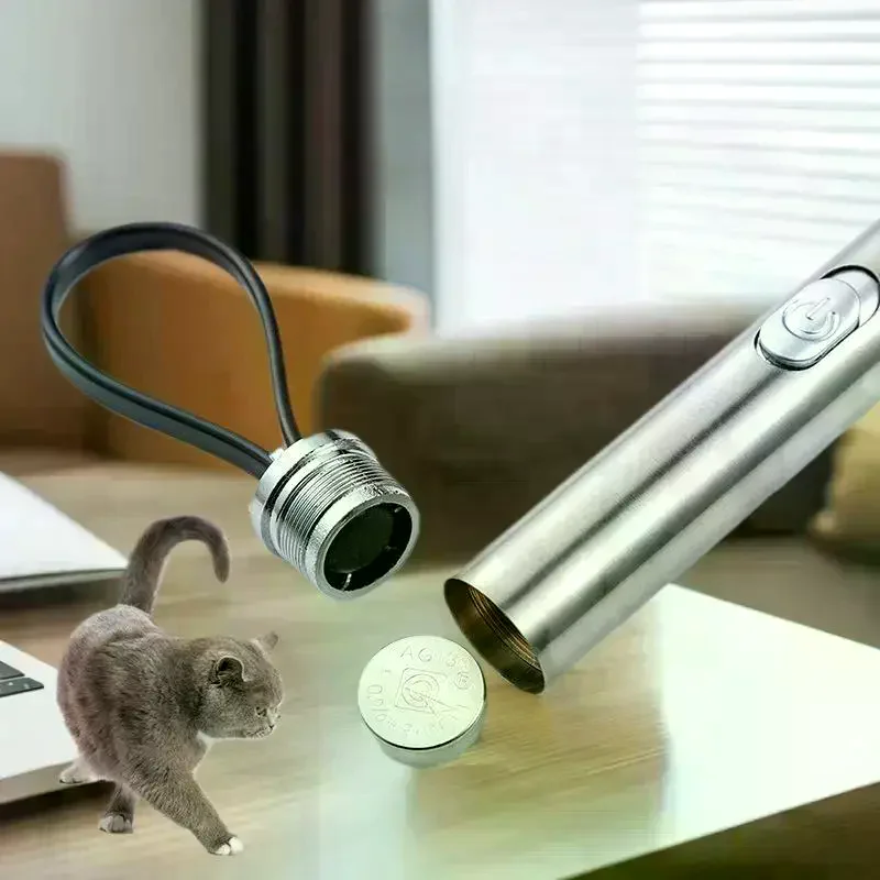 4 Patterns Multi-Pattern Laser Cat Toy Pen Pet Toy Infrared Constant-On Switch Cat Toy